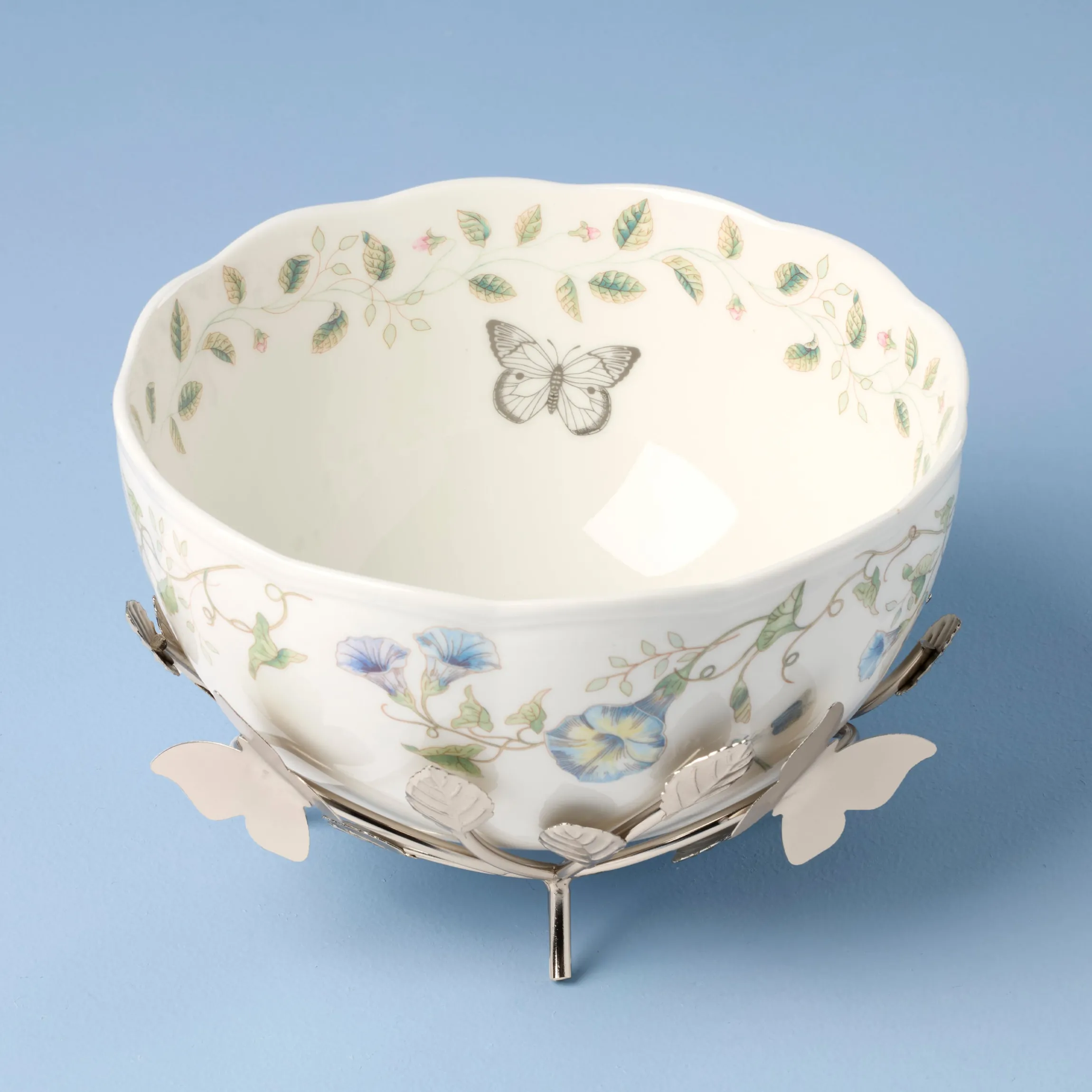 Butterfly Meadow 25th Anniversary Bowl with Stand