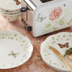 Butterfly Meadow Vines Rice Bowls, Set of 4