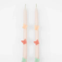 Butterfly Taper Candles, Set of 2