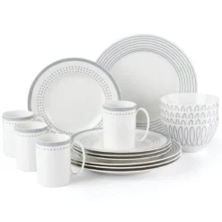 Charlotte Street East Slate 16-Piece Dinnerware Set