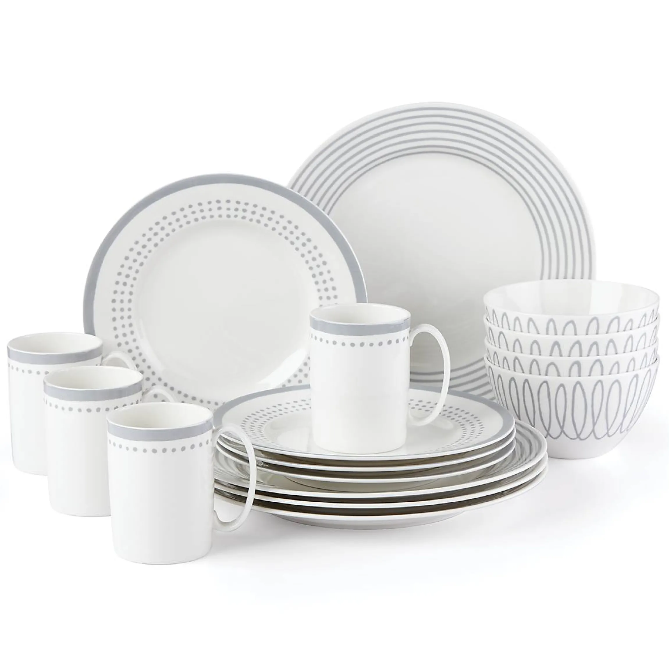 Charlotte Street East Slate 16-Piece Dinnerware Set