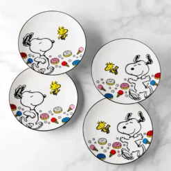 Chef Snoopy Accent Plates, Set of 4