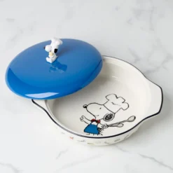 Chef Snoopy Covered Casserole Dish