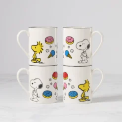 Chef Snoopy Mugs, Set of 4