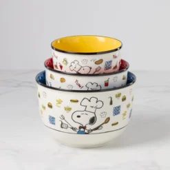 Chef Snoopy 3-Piece Bowl Set
