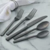 Chefs Table Midnight Matte 20-Piece Flatware Set