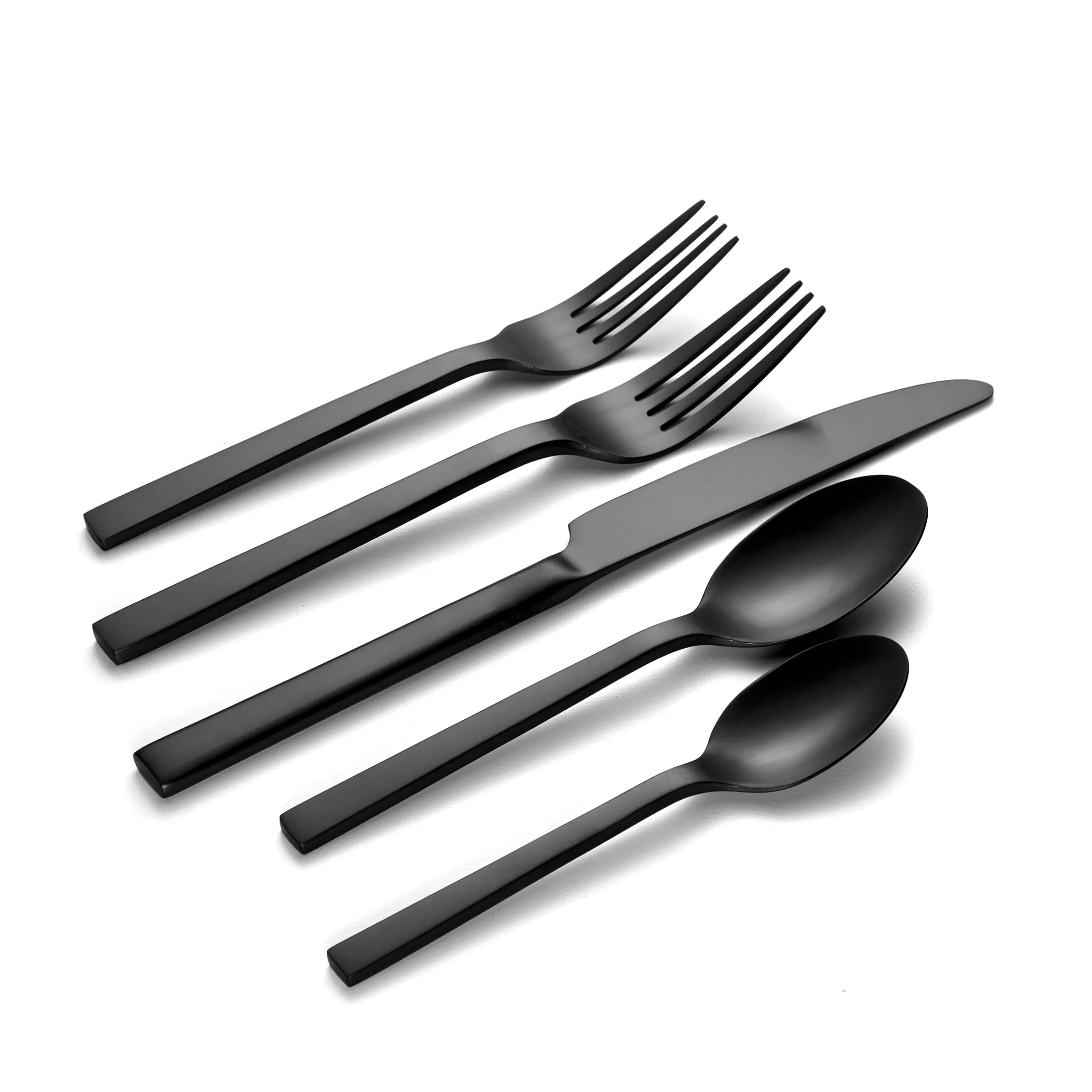 Chefs Table Midnight Matte 20-Piece Flatware Set