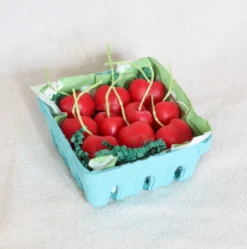 Cherry Beeswax Birthday Candles