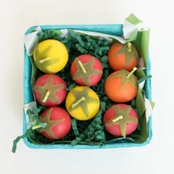 Cherry Tomato Beeswax Birthday Candles
