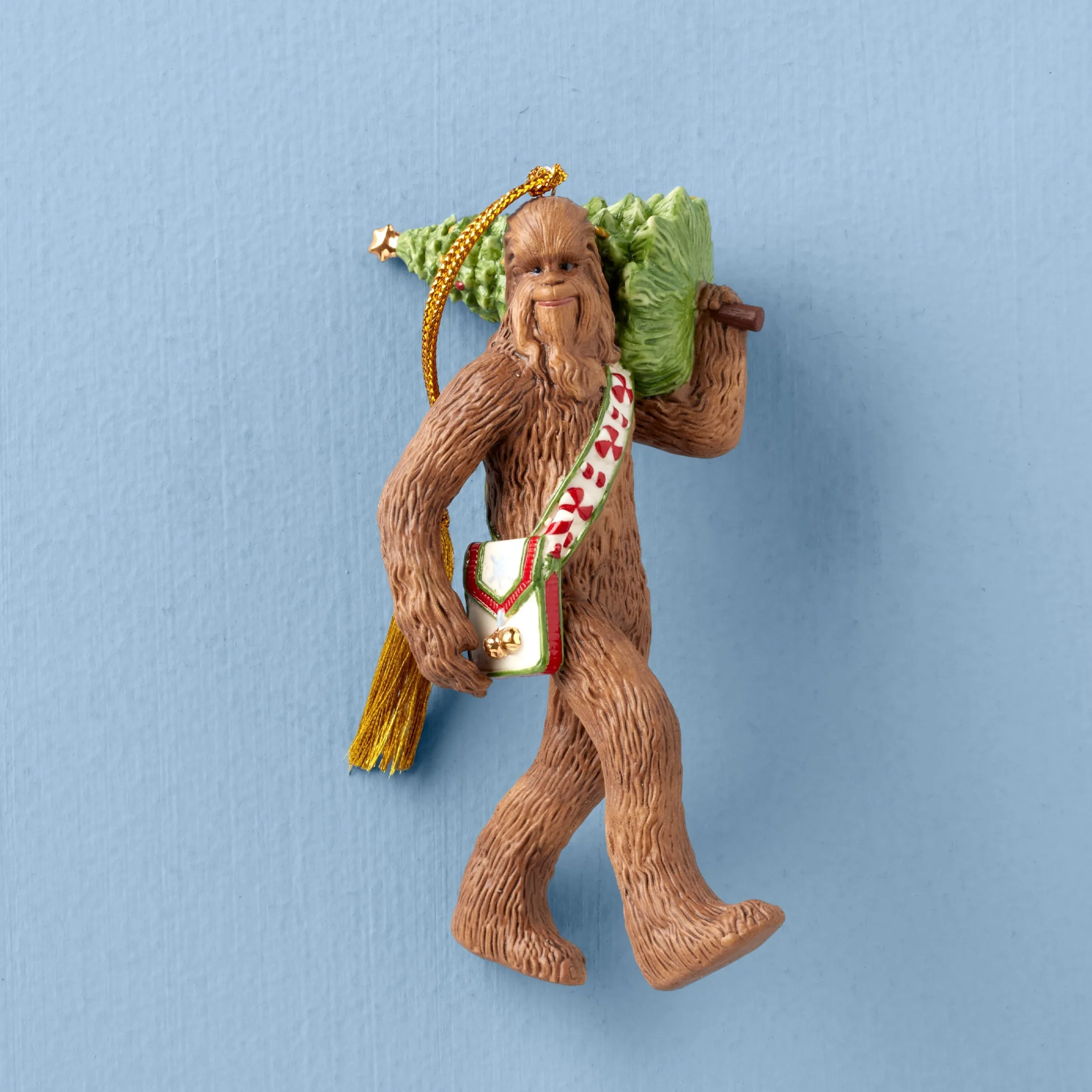 Chewbacca with Christmas Tree Ornament