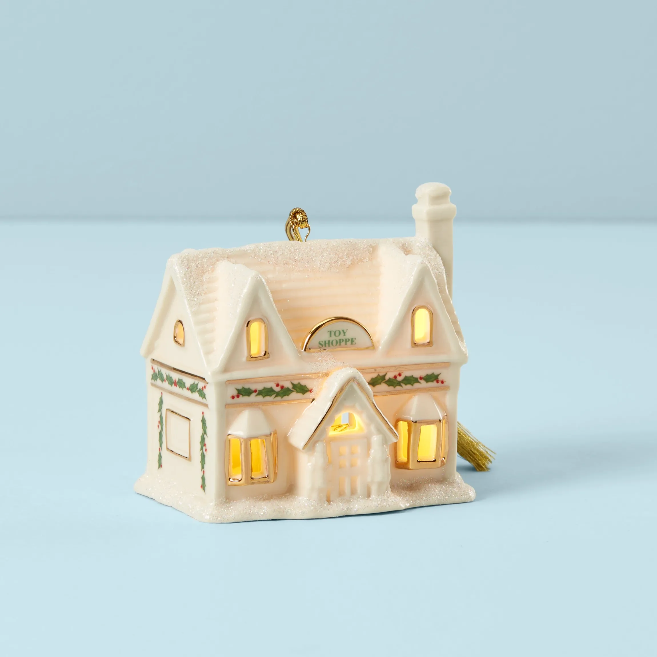 Christmas Village Toy Shoppe Lighted Ornament