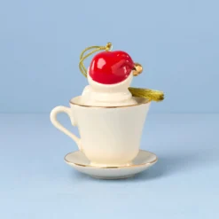 Coffee Tea & Me Snowman Ornament
