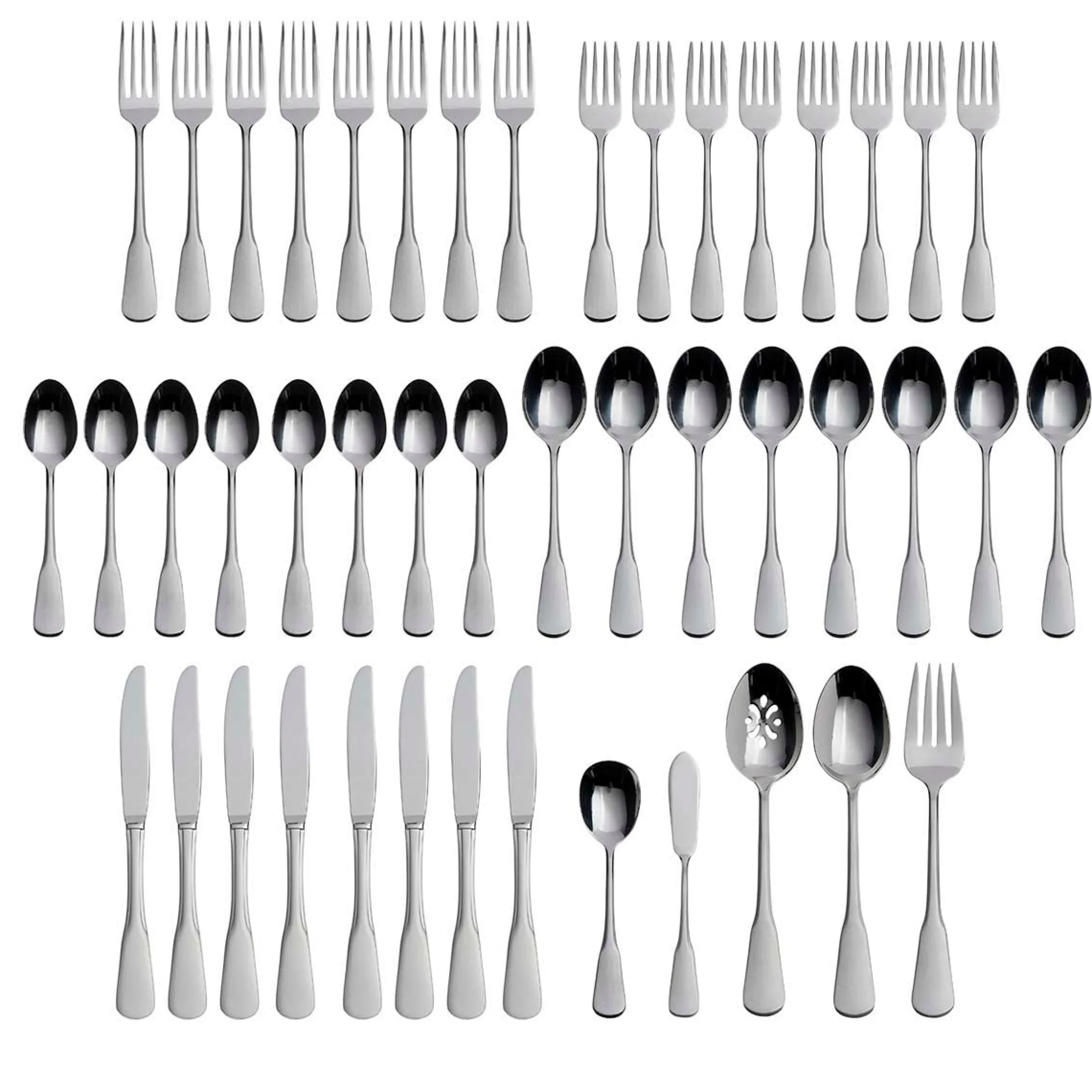 Colonial Boston 45-Piece Flatware Set