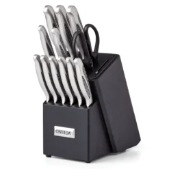 Crosshatch 14-Piece Cutlery Block Set