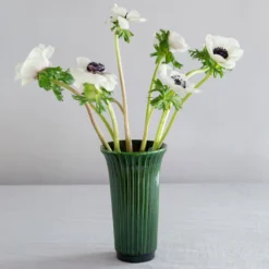 Daisy Emerald Green Glazed Vase