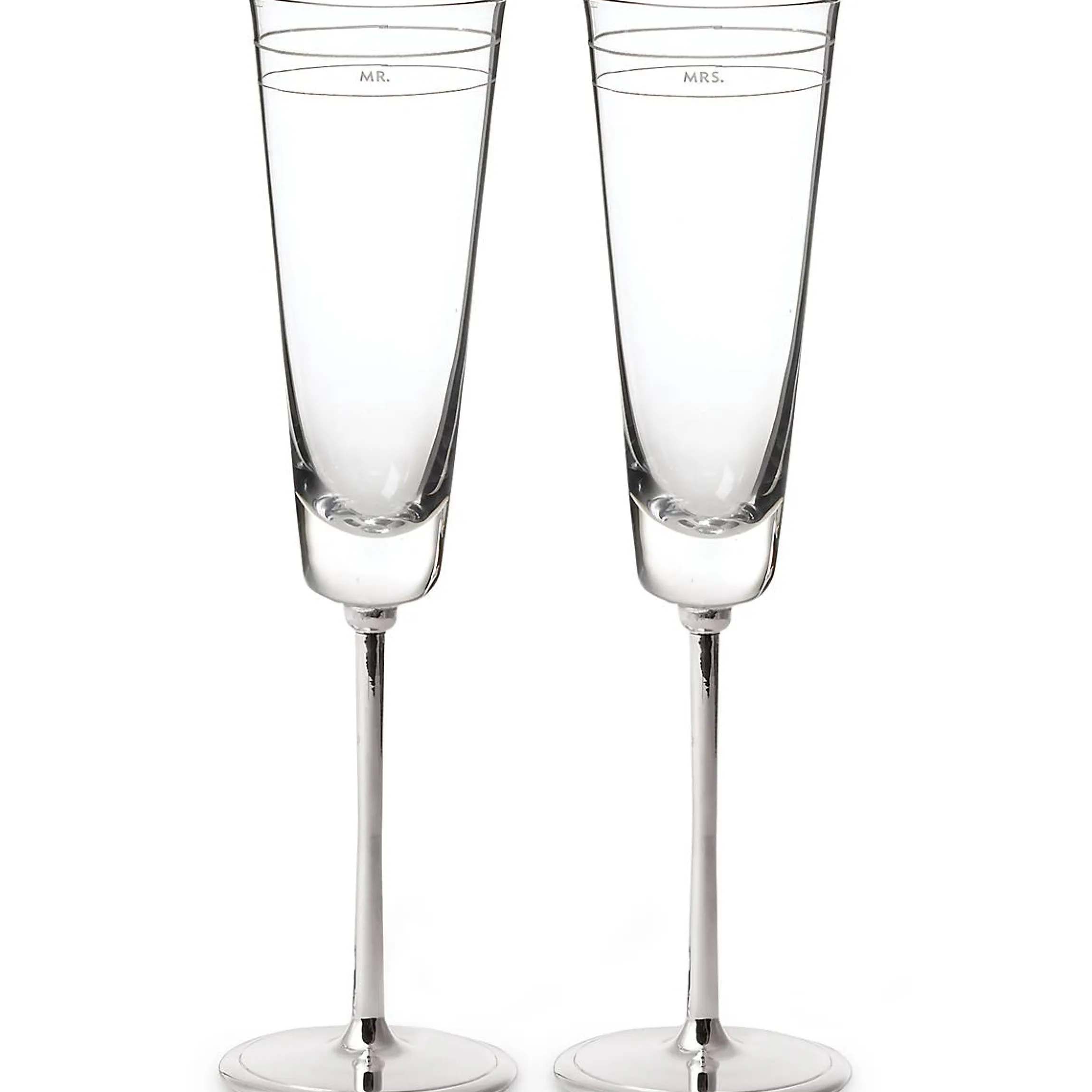 Darling Point Mr. & Mrs. Champagne Flute, Set of 2