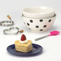 Deco Dot 2-Piece Mixing Bowl Set