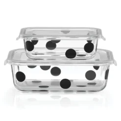 Deco Dot 2-Piece Rectagular Storage Set
