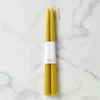 Dipped Citrine 12" Taper Candle, Set of 2