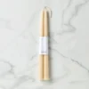 Dipped Parchment 12" Taper Candle, Set of 2