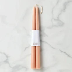 Dipped Petal 12" Taper Candle Pair, Set of 2
