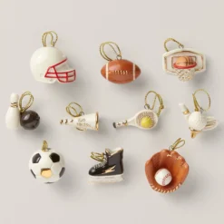 Dreaming of Sports 10-Piece Mini Ornament Set