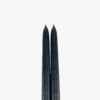 Dripless Black 12" Taper Candles, Set of 2