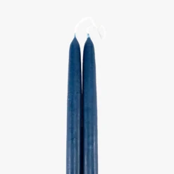 Dripless Indigo 12" Taper Candles, Set of 2
