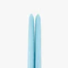 Dripless Robins Egg 12" Taper Candles, Set of 2