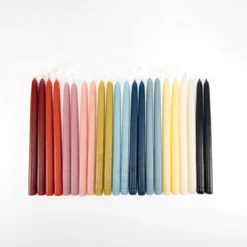 Dripless Vintage Rose 12" Taper Candles, Set of 2