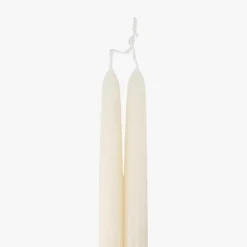 Dripless White 12" Taper Candles, Set of 2