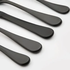 Eloquence Black Satin 20-Piece Flatware Set