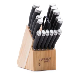 Epicure Black 17-Piece Cutlery Block Set