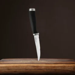 Epicure Black Steak Knives, Set of 4