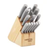 Epicure Cool Grey 15-Piece Cutlery Block Set
