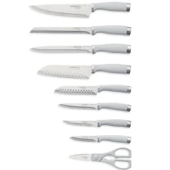 Epicure Cool Grey 15-Piece Cutlery Block Set