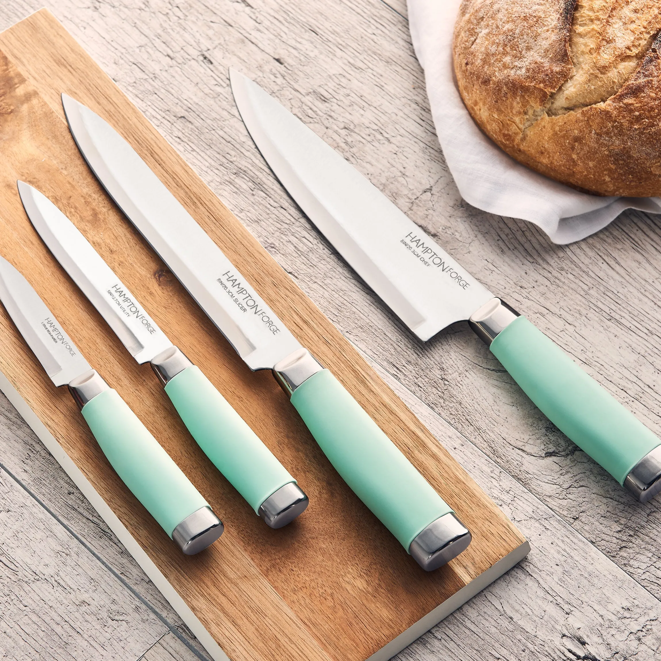 Epicure Pistachio 17-Piece Cutlery Block Set
