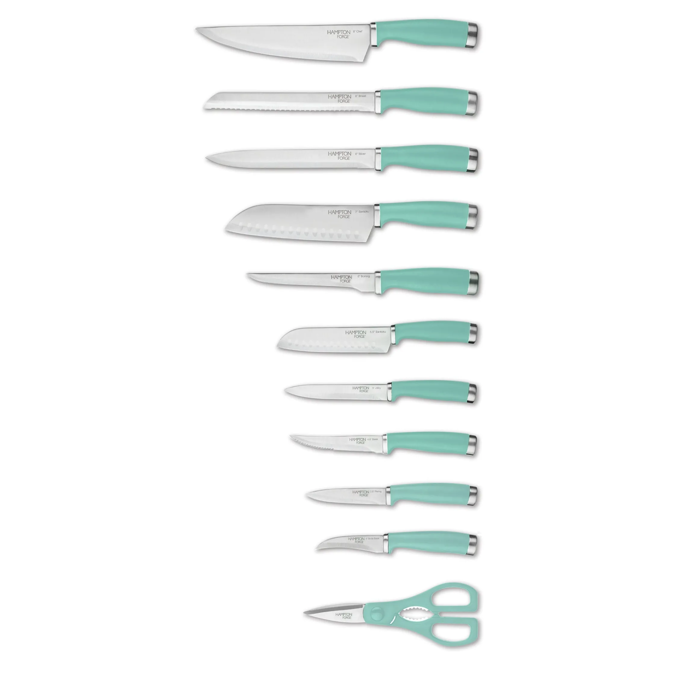 Epicure Pistachio 17-Piece Cutlery Block Set