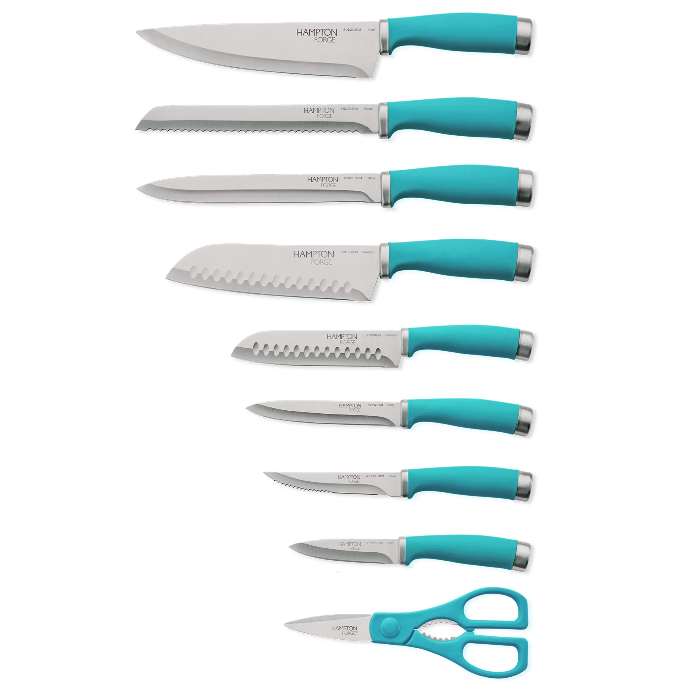 Epicure True Aqua 15 pc Block Set