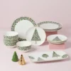 Evergreen Accent Plates, Set of 4
