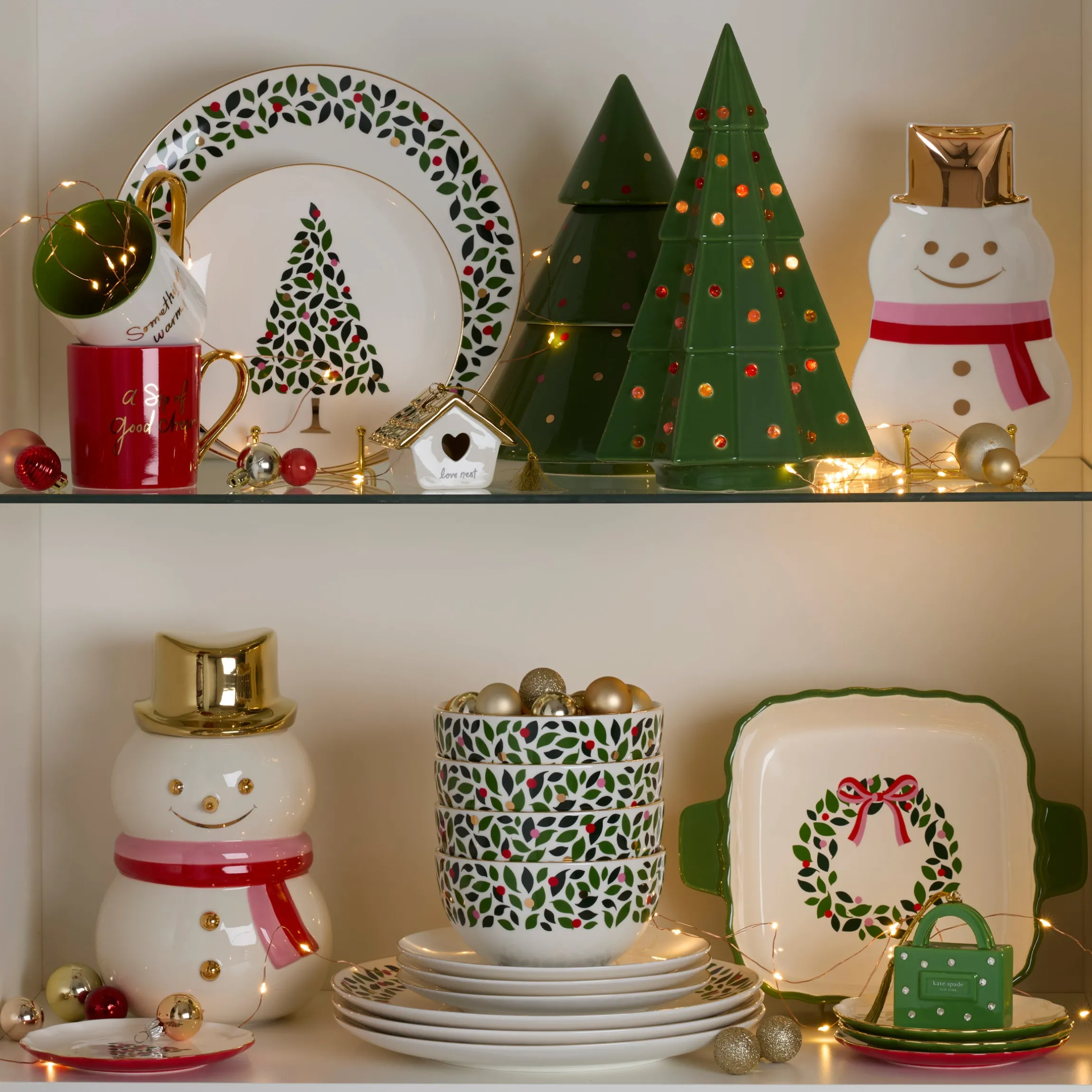 Evergreen 12-Piece Dinnerware Set