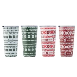 Fair Isle Highballs, Set of 4