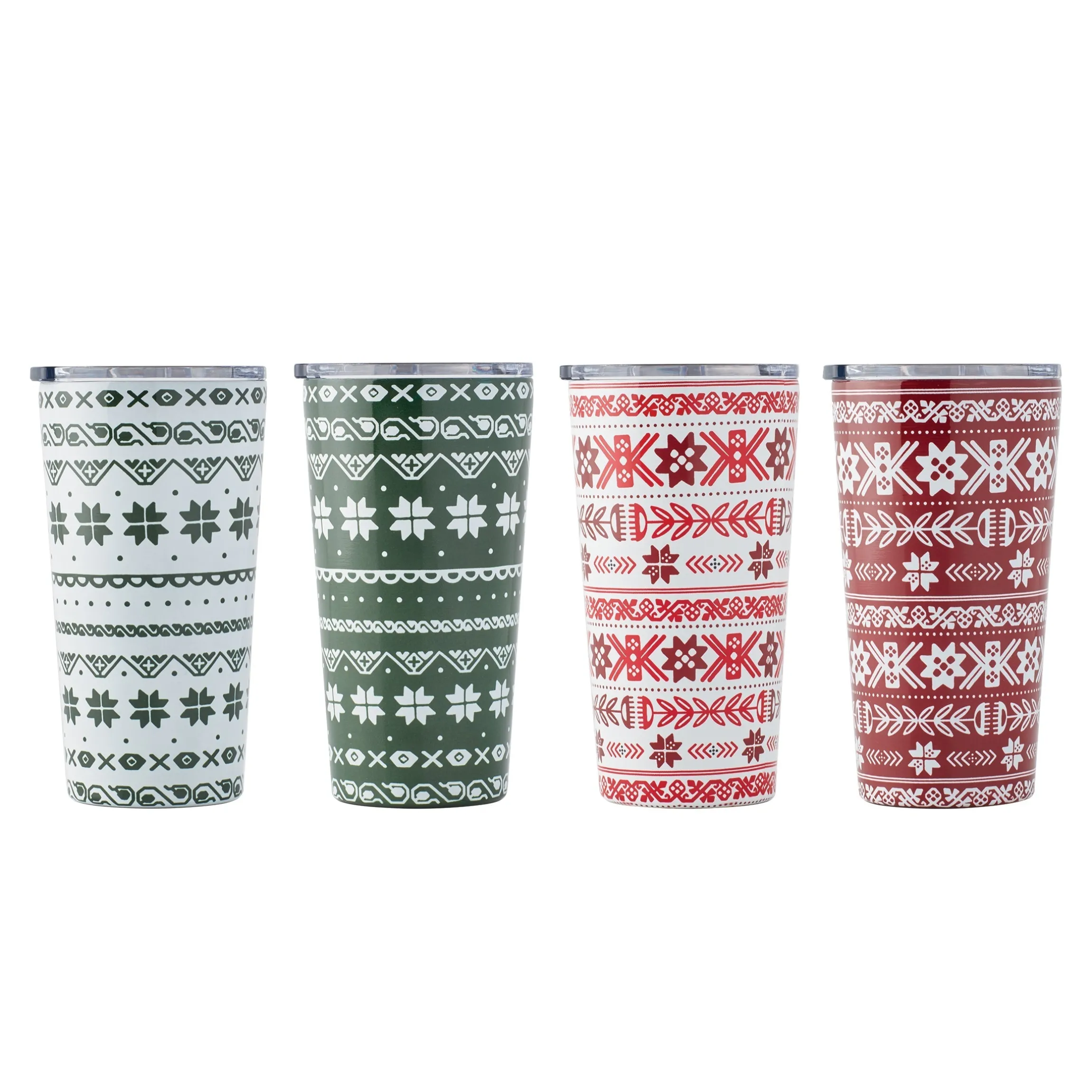 Fair Isle Highballs, Set of 4
