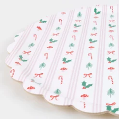 Festive Icon Stripes Large Tray