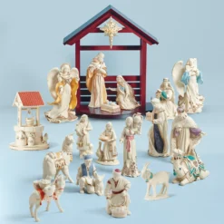First Blessing Nativity Water Well Figurine