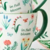 First Blooms Green Mugs, Set of 2
