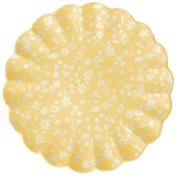 Floral Assorted Bamboo Large Plates, Set of 6