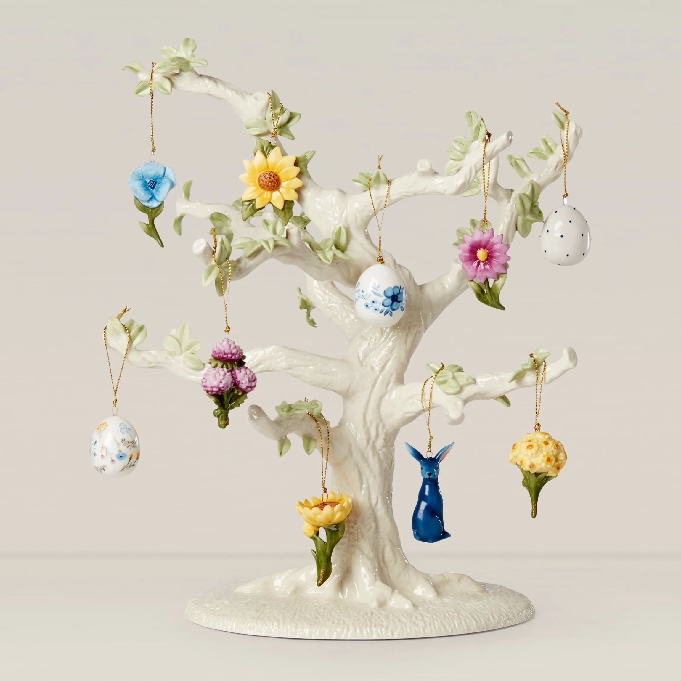 Floral Easter 10-Piece Mini Ornament Set