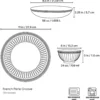 French Perle Groove White 12-Piece Dinnerware Set