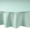 French Perle Ice Blue 70x70 Round Tablecloth
